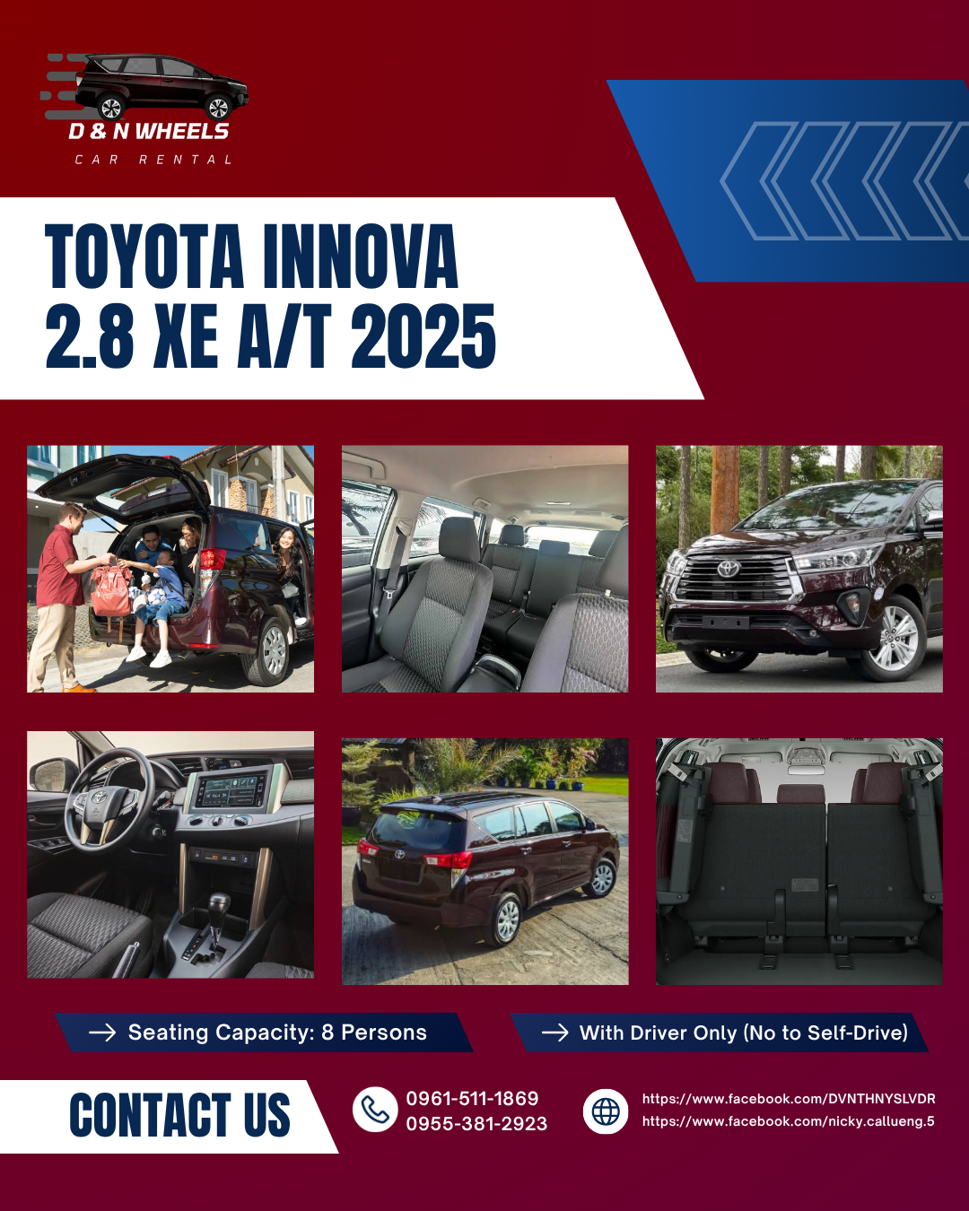 Toyota Innova XE 2025